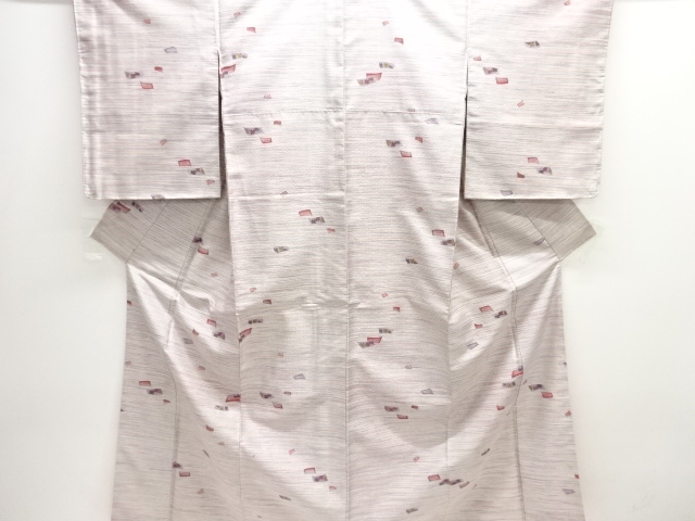 短冊に花模様西陣お召し着物